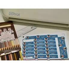 Kit 66 Etiquetas Escolares Personalizadas com Foto da Criança para Material Escolar l Pack de Etiquetas com Foto
