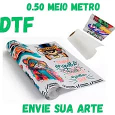DTF Impressão Estampas Personalizadas Para Estamparia Blusas Qualquer Tecido 0,50 Meio METRO por 57 CM PROMOÇÃO