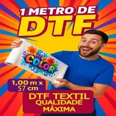 Impressão DTF Têxtil por Metro – A3, 58x50cm e 58x100cm | QUALIDADE PREMIUM