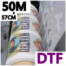 DTF 50 METROS - IMPRESSÃO PERSONALIZADA DTF PREMIUM 57 CM X 50 METROS