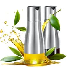 Dispenser Porta Azeite Dosador Vinagre Shoyo Oleo Molhos Galheteiro Inox Vidro Luxo 320ml Pulverizador