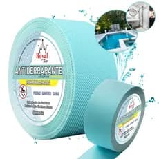 Fita Antiderrapante Emborrachada Royal Tape 5mts Nao Abrasiva Area Molhada Piscina Banheira Banheiro Escada Skate Banho
