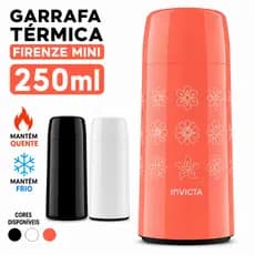 Mini Garrafa Térmica Firenze Mini 250ml Diversas Cores Café Cha bebidas Quentes mantem  - Invicta