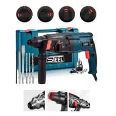 Martelete Rompedor Furadeira Impacto 1000W Auto Reverso Profissional E Acessórios ENVIO IMEDIATO