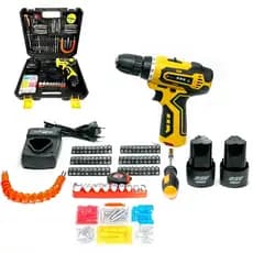Parafusadeira Furadeira Similar Dewalt Profissional  02 Baterias 25v 158 Peças ENVIO IMEDIATO