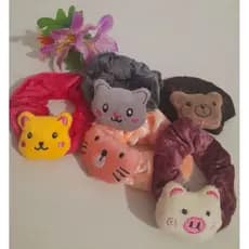 scrunchies para cabelo/scrunchies decoradas com pedrarias/elástico de cabelo/Xuxinha de cabelo infantil