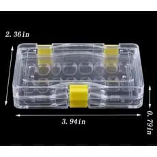 Caixas De Armazenamento Com Furo, Recipiente para Dentes De Dentadura, Case De Dente Falso com Filme