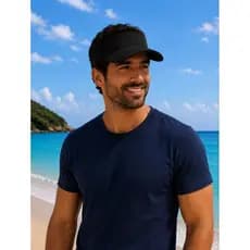 Viseira Esportiva para Corrida Treino Praia Caminhada Dry Fit Ajustável unissex com proteção UV