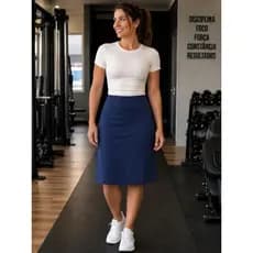 short saia com bolso e com  proteção UV50  moda evangélica ideal  para praia, academia, lazer, pilates P ao G1 plus size