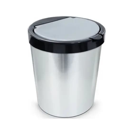 Lixeira 10 Litros Inox Multiuso C/ Tampa Click Cozinha Casa