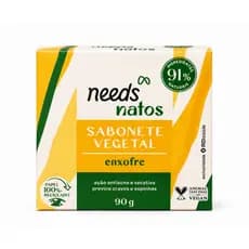 Sabonete de Enxofre Needs Natos Vegetal 90g Controle de Oleosidade