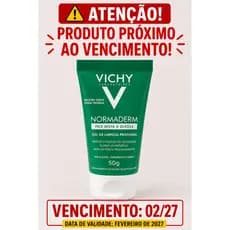 Gel de Limpeza Facial Vichy Normaderm 50g Pele Oleosa | Validade 02/2027