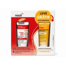 Kit Facial Needs FPS 70 COM COR+ Hidratante Vitamina C Antissinais