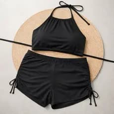 Conjunto Top e Shorts Feminino Plus Size GG ao G3 - Moda Praia