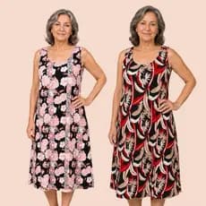 Vestido Regata Malha Fria Liganete Verão Estampado Feminino Estilo Senhoras