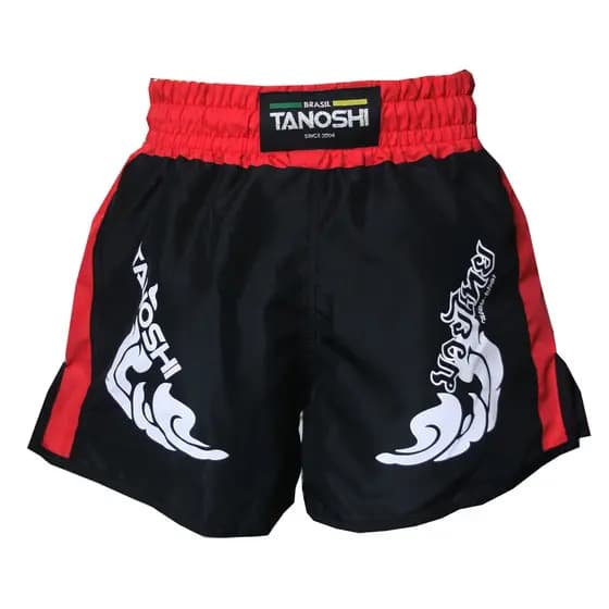 Shorts MuayThai TRNG TANOSHI Vermelho estampado