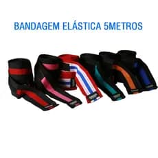 Bandagem Elástica (par) 5 metros Luta MuayThai, Sanda, Kickboxing, MMA