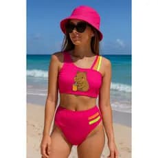 Biquíni infantil Juvenil Forrado 2 ao 16 Proteção UV BIKINI Menina feminino Adolescente moda praia
