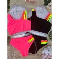 biquíni infantil meninas 2 ao 16 Juvenil forrado piscina praia natação bikini feminino infantil UV50