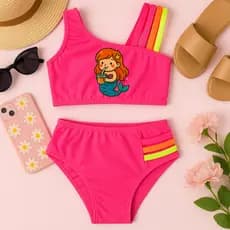 Biquíni infantil Juvenil Meninas SEREIA 02 ao16 Proteção UV BIKINI Menina Adolescente moda praia