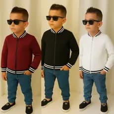Jaqueta Bomber infantil Juvenil Meninos blusa de frio quentinha ziper masculina infantil 02 ao 16