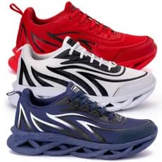 kit 3 Tênis Masculino Oldsen original caminhada esportivo confortável corrida barato promoção varias cores