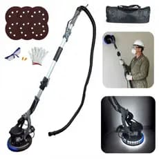 Lixadeira De Teto Parede Elétrico 1800W Telescópica Profissional + Outros Acessórios ENVIO IMEDIATO
