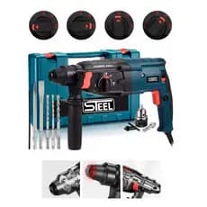 Martelete Rotativo Rompedor Furadeira Industrial De Impacto 1000W 3KG + 12 Acessorios ENVIO IMEDIATO