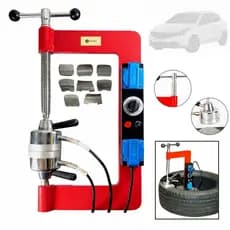 Vulcanizador 500W P/ Reparo De Pneus Duplo Com Controle De Temperatura De 155 A 180°C ENVIO IMEDIATO