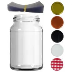 15 Potes De Vidro Conserva 600ml Com Tampa + Lacres Tradicional Para Condimentos Palmito Frutas Compotas
