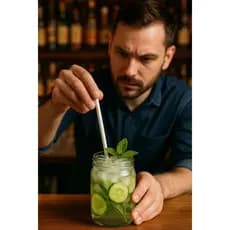 24 Copo Vidro Gourmet Rustico 360ml Para Bar Restaurante Caipirinha Drink Coquetel