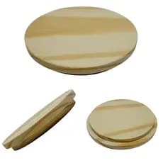 30 Tampas De Madeira Pinus Para Pote Pate 156ml  Para Velas Aromáticas Lembrançinhas