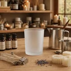 20 Pote Patê Vidro Fosco 70ml S/ Tampa Para Velas Artesanais Aromáticas Pastas Cremes Molhos