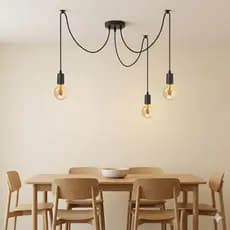 Lustre Aranha Com 3 Pendentes Alumínio 110/220v