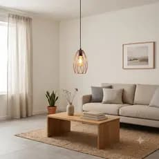 Kit 3 Luminárias Lustre Aramado Luminária Barril Cobre 110/220v