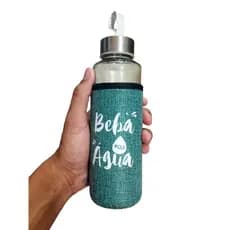 Garrafa De Vidro Com Capa Neopreme 750ml Chá