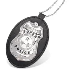 Distintivo OU Broxe Insígnia Detetive Policial Fantasia pra carnaval e halloween