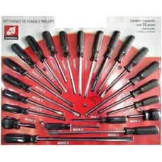 Kit De Chave Fenda E Phillips Profissional 22 Pecas - BARCELONA