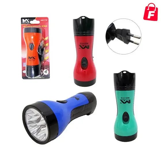 Lanterna Recarregável 4 LED's MaxMidia