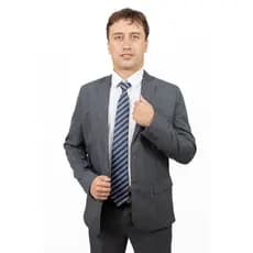 Terno Masculino Micro Fibra Melange de Alta Costura Noivos e Padrinhos