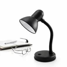 Luminária de Mesa Viking com Cúpula e Estrutura Preta LM406 – Luminatti