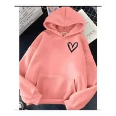 Moletom Feminino Canguru Blusa de Frio Feminina Fofo Moletom De Coração estiloso Casaco Estiloso