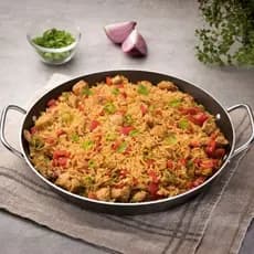Paellera Panela para Paella e Risoto Antiaderente Alumínio 38 cm 6,0 Litros