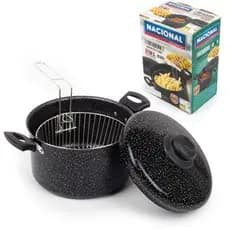 Caçarola Fritadeira com Cesto Telado 2 em 1 Antiaderente 20