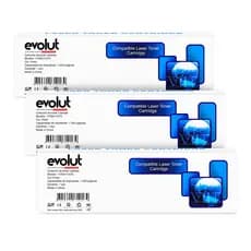 Kit 3 Cartuchos Toner 105A W1105A Compatível Com Chip Preto 1.000págs Evolut Para Laser 107a, 107w, MFP 135a 135w 137fnw