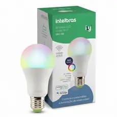 Lâmpada LED Smart Wi-Fi Intelbras EWS 410 RGB Compatível Alexa Google Bivolt 10W - Controle por App