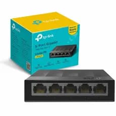 Switch TP-Link LS1005G 5 Portas Gigabit RJ45 10/100/1000 Mbps Bivolt Plug & Play Mesa