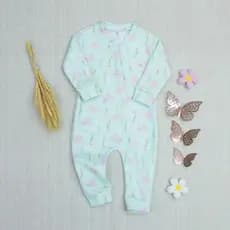Macacão Soft Bebê Menina Estampado Pássaros Super Quentinho Para Inverno Roupa Confortável e Macia