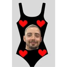 Body Personalizado Com Foto Coração Apaixonado Brincadeira