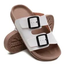 Chinela Masculina Feminina Couro Ecologico Birken Sandália Original